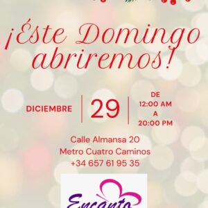Abrimos este domingo 29/12 y te esperamos ...